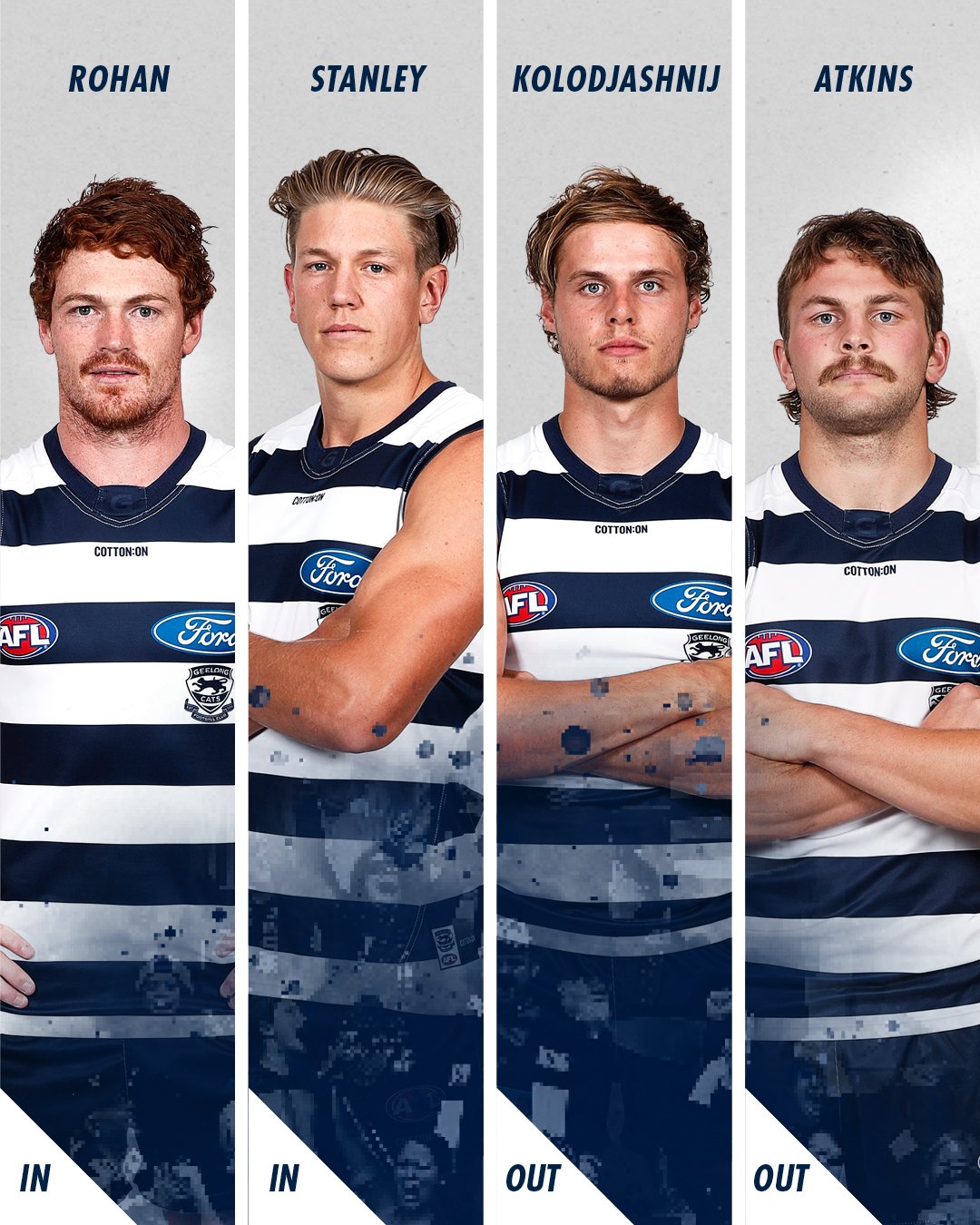 Geelong Cats On Twitter Rohan And Rhys Are Back For Our Clash With Carlton Read Https T Co Wv4gtt5rkb Standproud Wearegeelong
