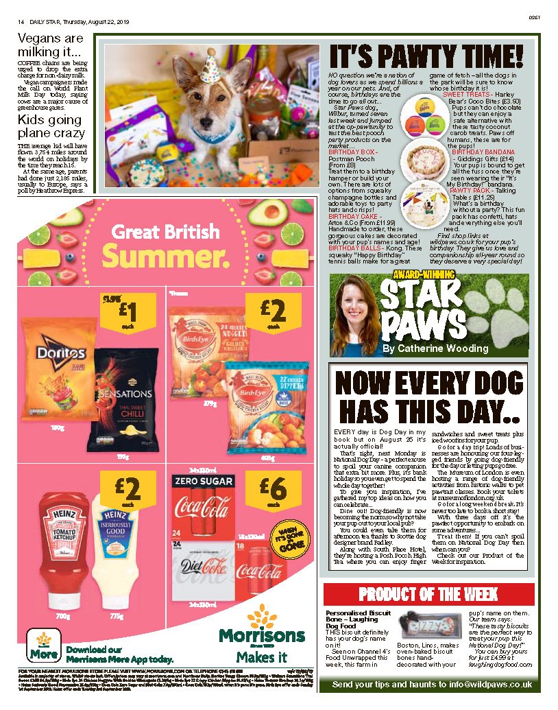 Find out how to make your pup's next birthday that extra bit special in today's column of the @Daily_Star. PLUS, get ready to celebrate a day dedicated to them...

Pick up your copy today! 🗞