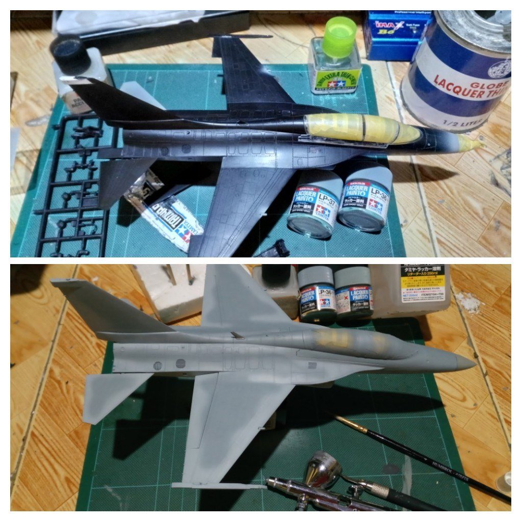 Things i do when not on Twitter, FB, or connected to the internet.

#BeforeAndAfter
#KoreanAerospaceFA50PH
#LightFighter
#ScaleMiniatures
#AcademyScaleModel