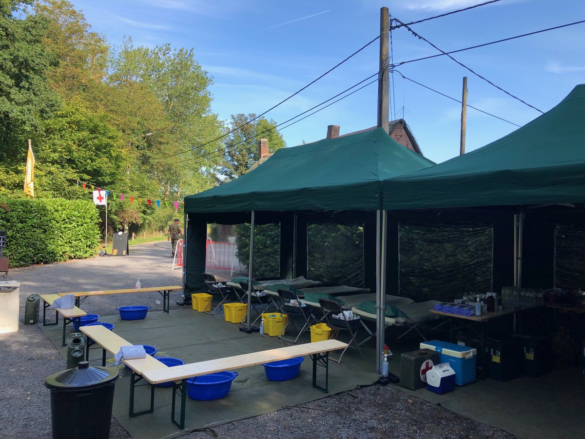 dimimae's tweet photo. De derde #hulppost op de route van de 32km staat thv Herberg De Vuile Seule. We zijn er klaar voor om de wandelaars te ontvangen ! // @4dIJzer @MedicalCompoBe @BelgiumDefence @Lombardsijde https://t.co/nYUIg7CFex