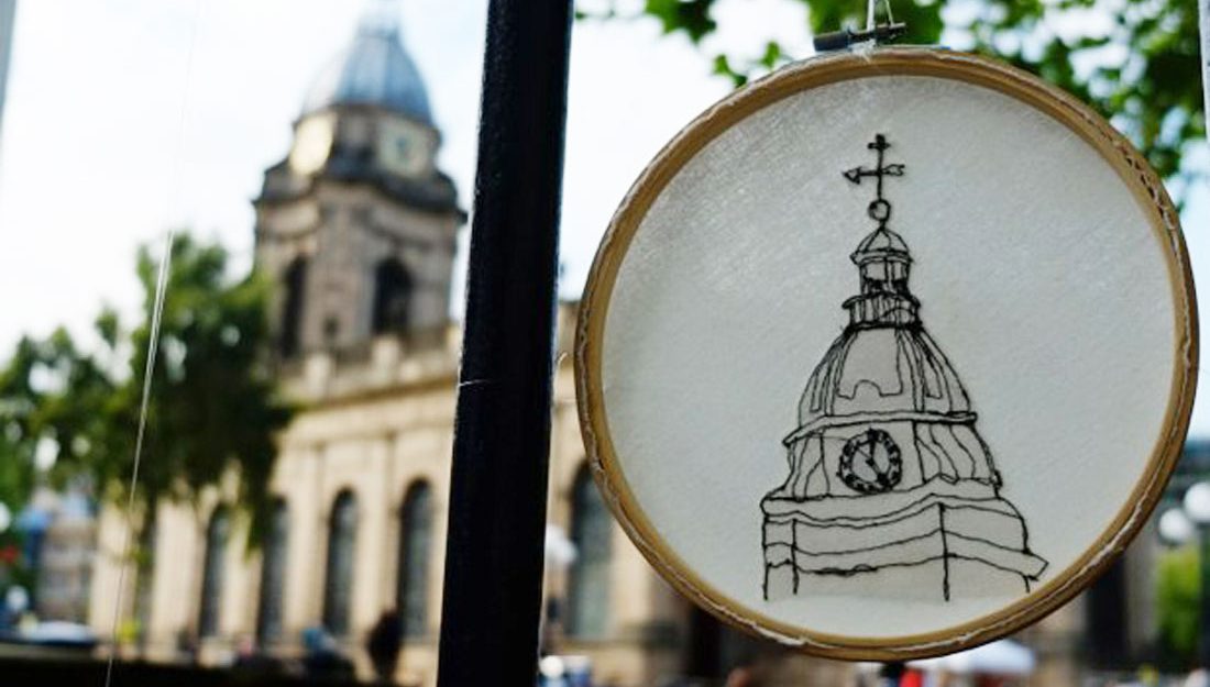 NewArtWestMids's tweet photo. .@tweetcraftspace's In:Site Festival returns to Birmingham city centre for a 9th year next month. Over three days recent graduates will work with the public to create craft interventions around @bhamcathedral.
#insite19 https://t.co/bVmudpqXAO https://t.co/VcaZOTcx44