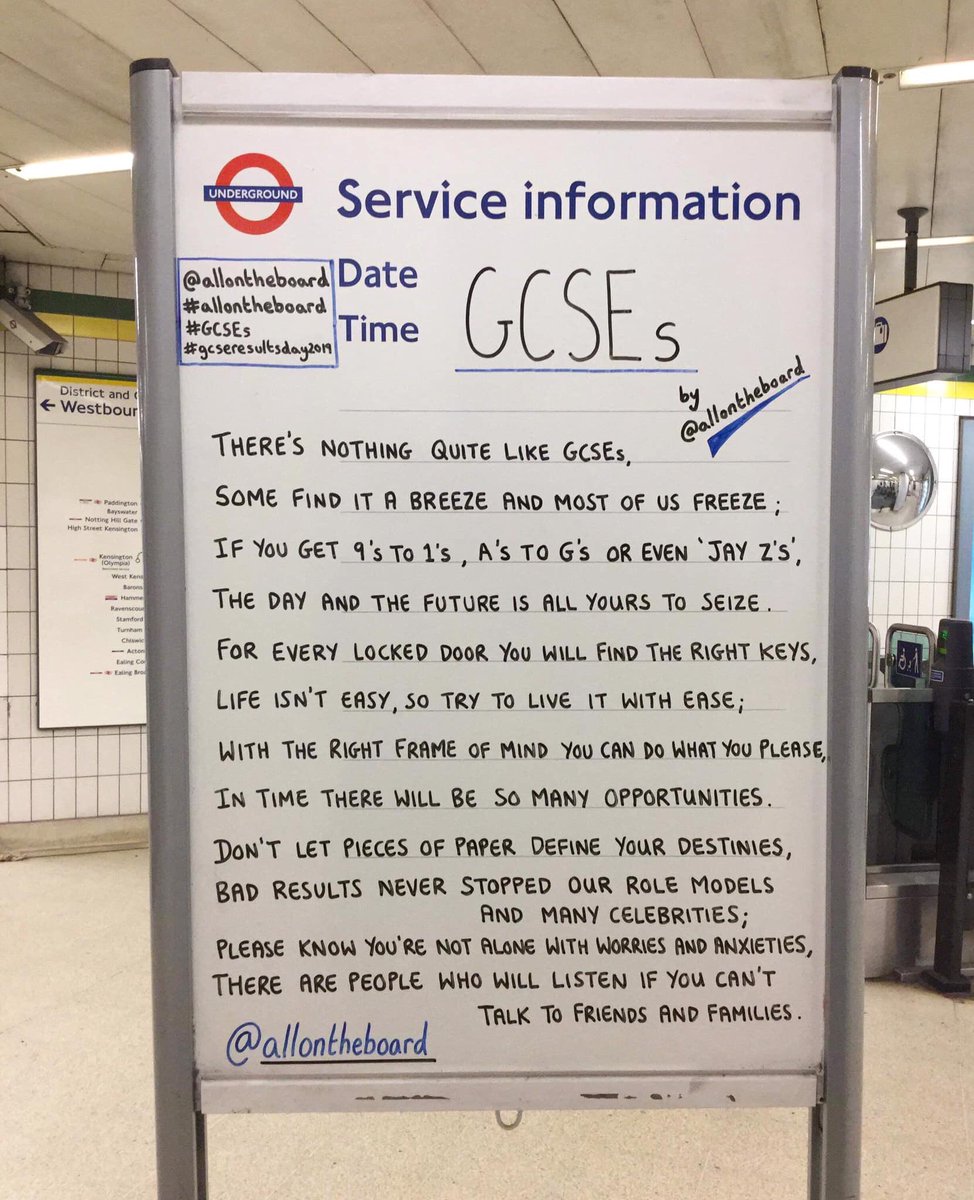 Just saw this #GCSEs #allontheboard