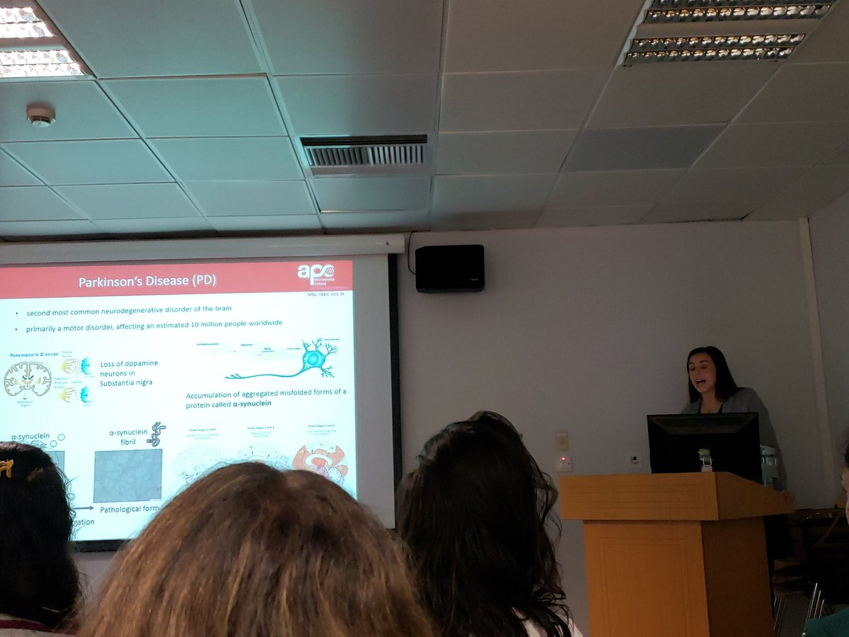 Packed house for <a href="/Odsarah1/">Sarah O'Donovan</a>'s excellent viva talk this morning! <a href="/Pharmabiotic/">APC Microbiome Ireland</a> #parkinsons #gutbrainaxis #phdlife #PhDone