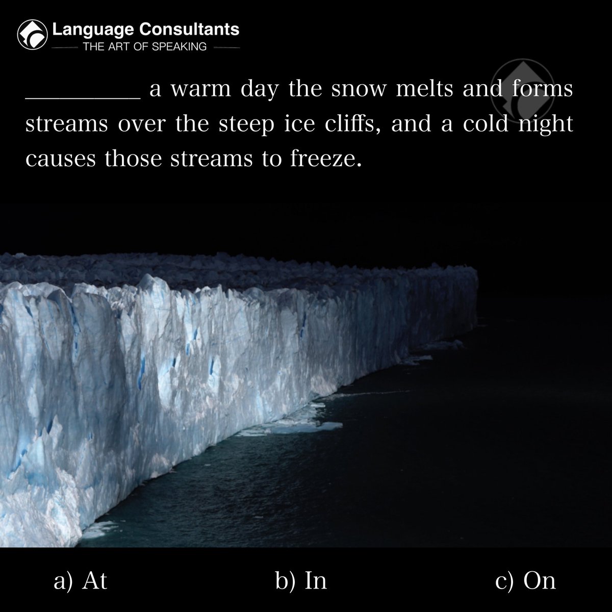 grammar_club's tweet photo. #Language #Consultants play a central role in #BringingTheWorldToYourDoorstep so you can #exchange #ideas, #learn, #think, and #create more easily in #English. #TheArtOfSpeaking #Icecliffs https://t.co/8UQDIRhOX1
