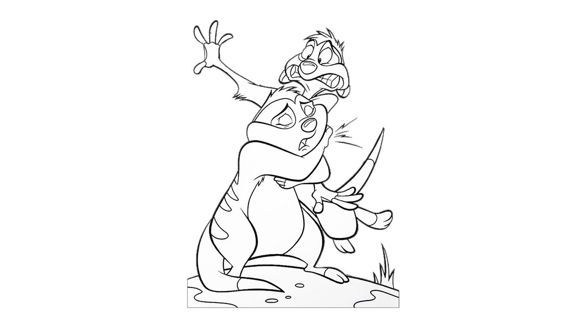 KidsTimeTV1's tweet photo. This is Baby Timon &amp; Ma!!
If you guys wanna watch how to coloring that picture!
Check our Youtube link!
https://t.co/UKFo6j6nqX

#timon #ma #kidscoloring #kidsart #coloring #drawing #painting #kids #coloringbook #lionking https://t.co/mcMxyW9LpE