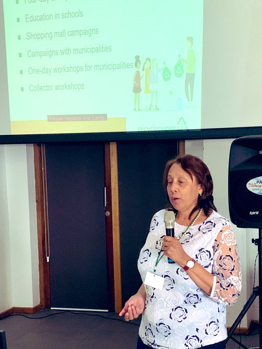 WCGovEADP's tweet photo. Up next ➡️ Ursula Henneberry from @paperrocksza #RecyclePaperZA #WomenInWaste https://t.co/ooddYZLlUD