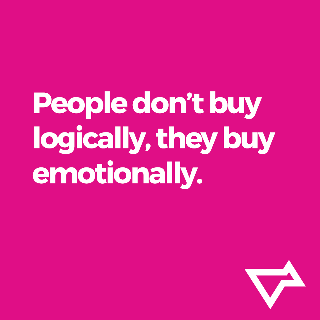 Our #purchasing decisions are driven by our emotions. When #marketing your service/products, focus first on the ‘why’, not the ‘what’ and ‘how’. For example, don’t sell a toothbrush, sell ‘whiter teeth’ and ‘fresh breath’ all day long. Then go into the what and how. #branding