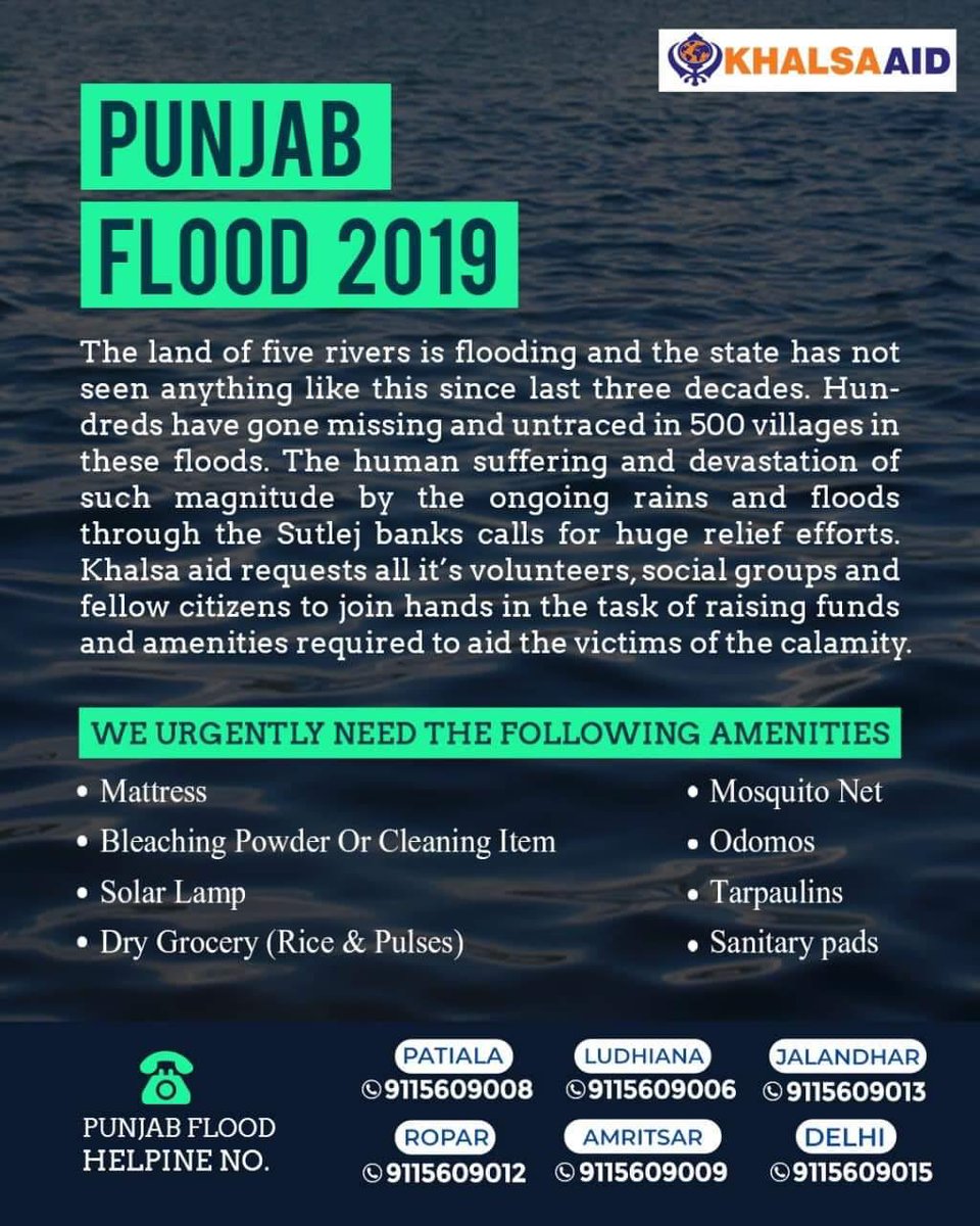 harbhajan_singh's tweet photo. Punjab floods plz Help 🙏🙏🙏🙏🙏🙏🙏🙏🙏🙏🙏🙏🙏🙏🙏🙏 @Khalsa_Aid https://t.co/LrBo14M9vT