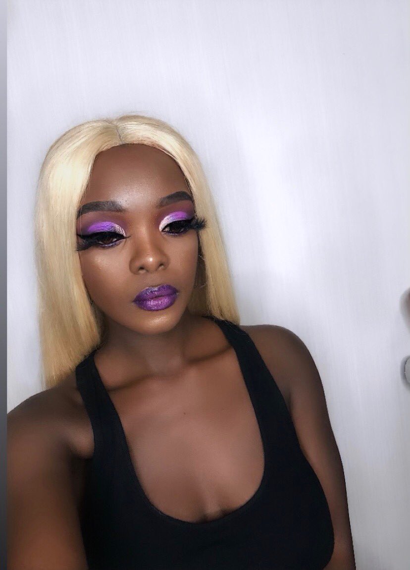 RadianceFirst1's tweet photo. “PURPLE” This Look Was Inspired By @tajiareed Shes Amazing‼️< products used tagged in picture>#BrownSkinGirlChallenge #HotGirlSummer #melanin #Queens https://t.co/kTHnotMCyw