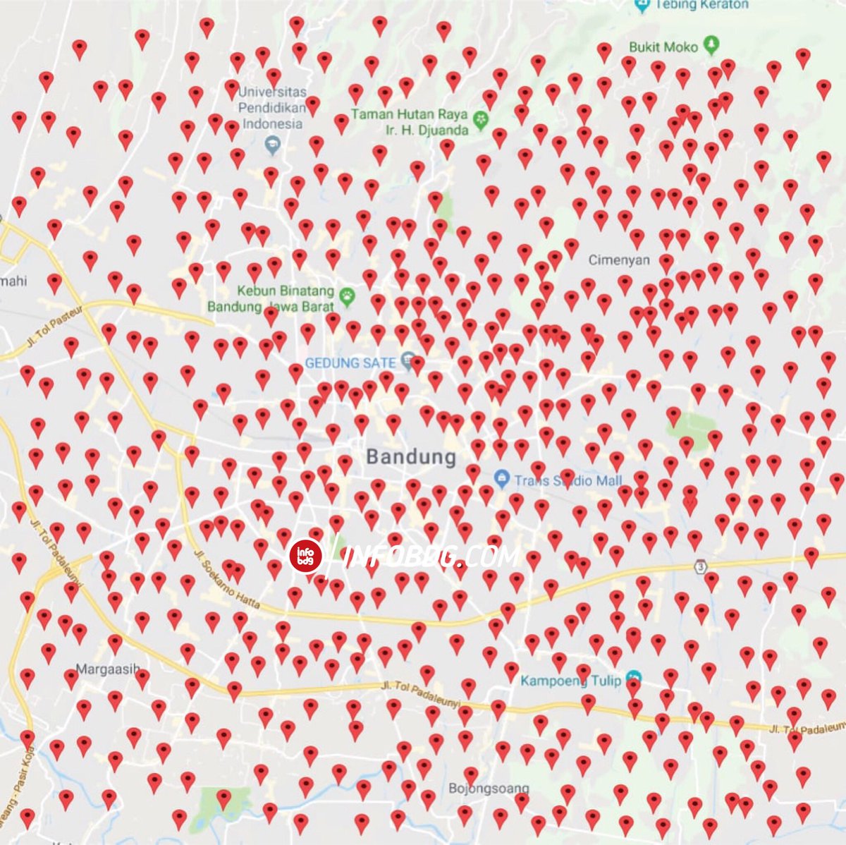 Lokasi penjual Thai Tea di Bandung