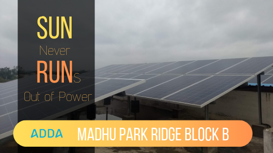 Madhu Park Ridge Block B is all about the power of the Sun. Going for the Capex Model, they installed solar panels to be sustainable with their energy requirements. Read the full story at zcu.io/ONQu 

#ADDA #RiseHighAwards2019 #ThoughtfulThursday #RenewableEnergy