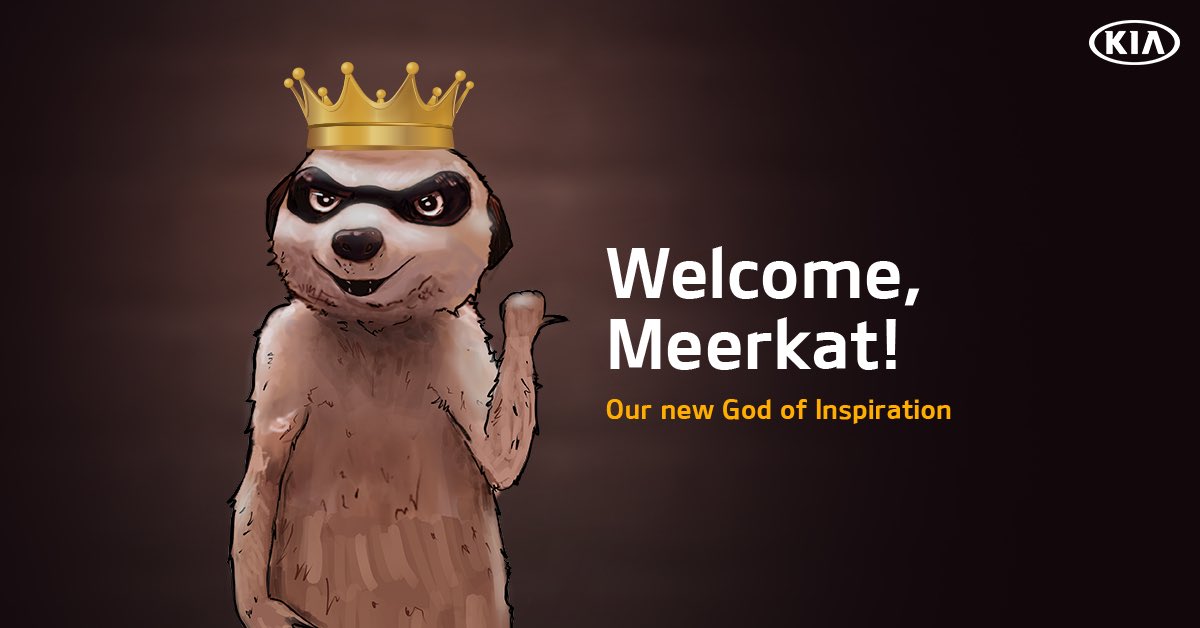 KiaAutomotive's tweet photo. We acknowledge your skills &amp; beauty, 
@Meerkat_me
 and recognize you as one of our inspirations. We welcome you to the launch of #KiaSeltos today! https://t.co/EHJ2qBhzQw