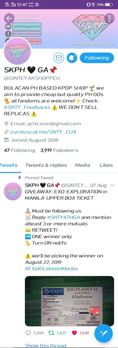 jasley_levy's tweet photo. @SINTEYAKSHOPPEU #SNTY4THGA @HonoricaLevy @baekchan_129 @babythea2 @baekeven @JDsUptownGirl @suhosphere @Sehun_My_King94 @cutesehunpics @sehunnieeee_exo @sehun @liljongdae21 @jonginpic @KSooMondragon @LoveKaiDO @CHANSOOperior @bestofchansoo @612chansoopics @baekhunniie @minseokpics @xozyxs https://t.co/OvPcTgDGMM