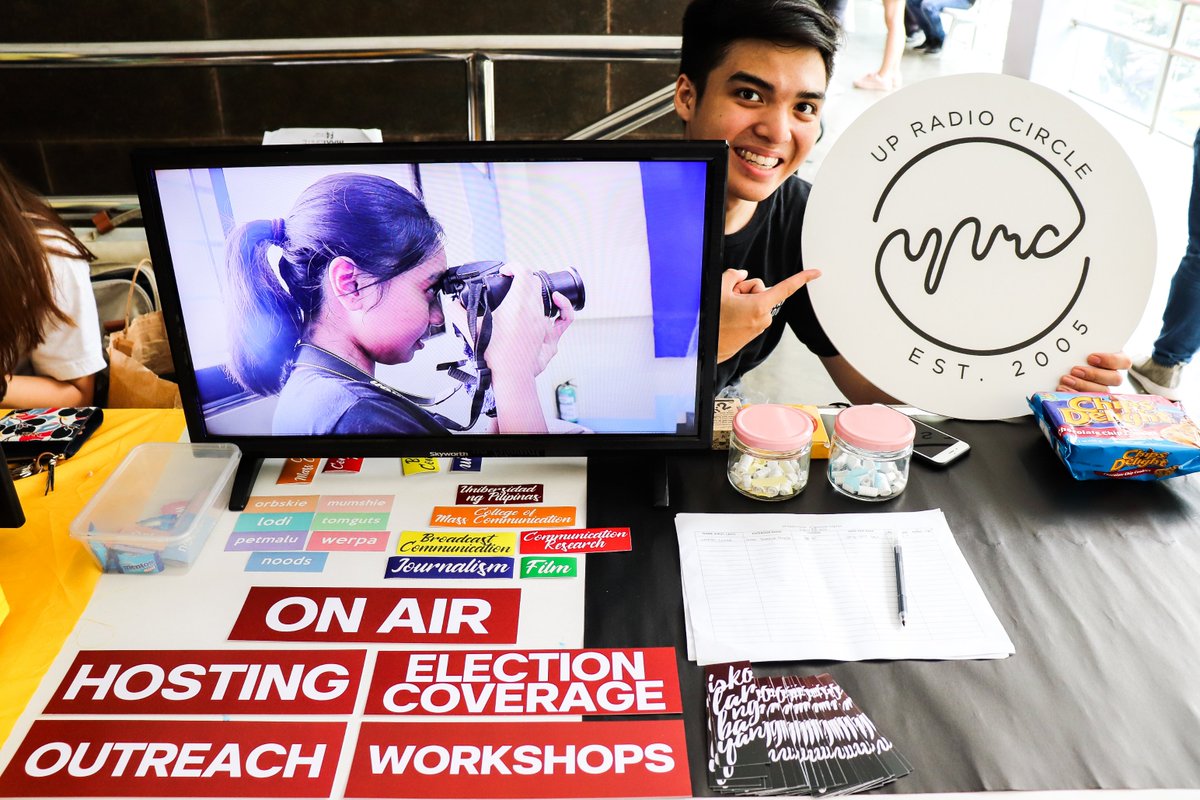 upradiocircle's tweet photo. Get to know more about the ONLY org that goes on air by visiting our booth at #OrgWatch: The CMC Organization Fair 2019!

Don't miss out and make sure to drop by and sign up for lots of freebies. See you there! https://t.co/zZkI6A8ziU