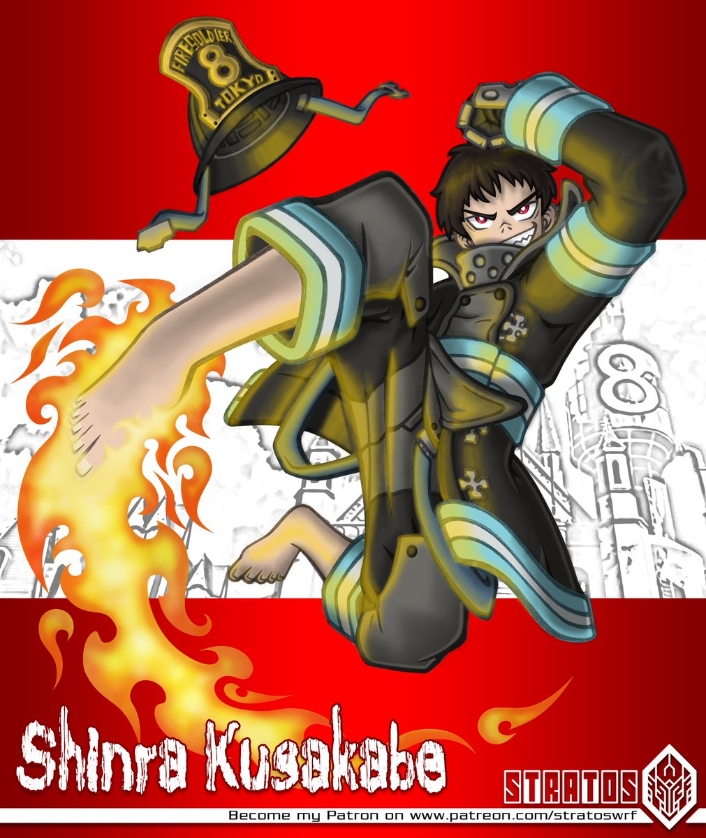 stratos_wrf's tweet photo. Shinra al combate de los demonios de fuego; Latom.
.
#enennoshouboutai #fireforce #shinrakusakabe #shinra #firesoldier #fire #manga #anime #shounen #akuma #digitalart #digitaldrawing #digitalpainting #digitalillustration #design #colored  #art #firekick https://t.co/FM7zfOJvWW