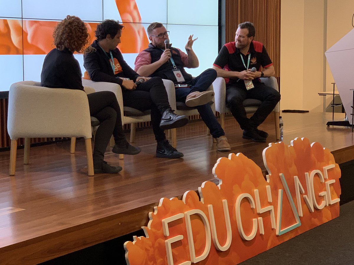 Bitcoin for kids? All happening at @WoorannaPark with blockchain! Hearing from Kieran Nolan about future focused learning at an incredible state school. “Change the system, not the kids” - Ray Trotter (principal) #educhange