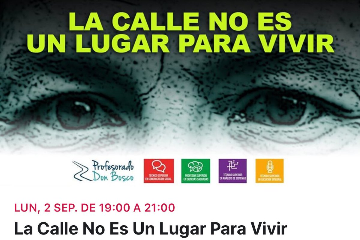 Domainer's tweet image. Charla sobre personas desplazadas que viven en calle a realizarse en el Profesorado Don Bosco de Buenos Aires. Participación libre y gratuita. Yapeyú 197, Ciudad de Buenos Aires.
.
.
.

#ayudemos #BuenosAires #ayuda #ayudar #charla #Argentinos