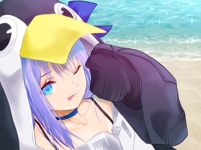 ペンギングラサン水着剣豪女 