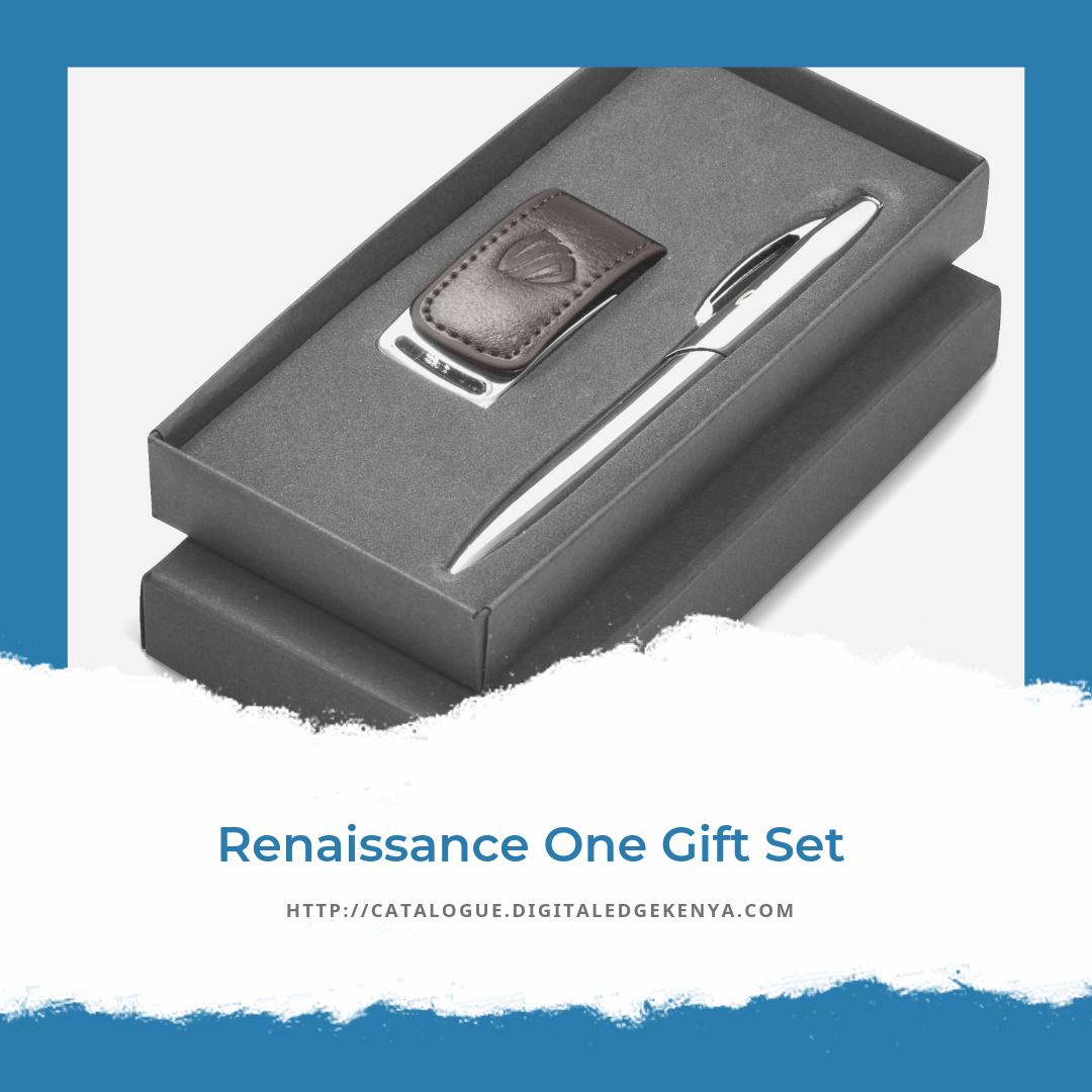 de_kenya's tweet image. Renaissance One #GiftSet
Rejuvenate your #brand with the Renaissance Collection! The Gift Set includes a Renaissance #MemoryStick &amp;amp; Pythagoras #BrandedBallPen. catalogue.digitaledgekenya.com