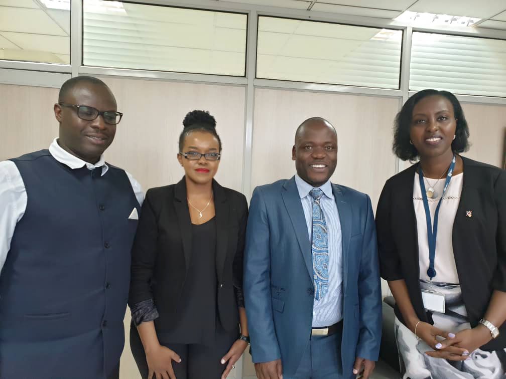 COMESABusiness's tweet photo. Had a great discussion with Uganda ICT regulator, @UCC_official , identifying synergies with our #DigitalFinancialInclusion for MSMEs project. (Far right, Dir. Industry Affairs & Content Development; Far left, Head, Competition Affairs) #DFI #DFI_COMESA https://t.co/p02YBW5uq3