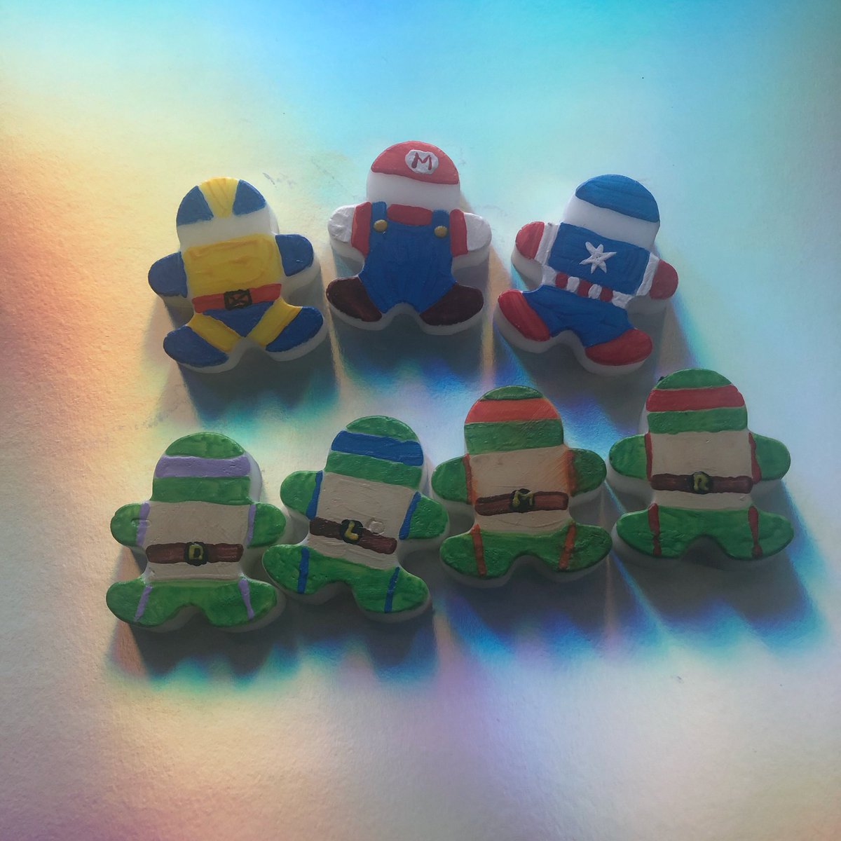 513EntLTD's tweet photo. **BRAND NEW**

We love to hear what characters you would like to see!

Here’s a few new superhero’s for our collection!

At £1 each, these novelty soaps are sure to bring some fun to bath time! 

#novelty #soap #fun #superhero #mario #ninjaturtles  #wolverine #Sheffieldissuper https://t.co/PFHhGaoXaX