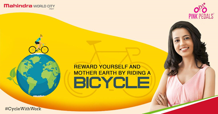 Mah_WorldCity's tweet photo. Cycling is a healthy aerobic activity that can change life. Cycle to work can now be rewarding for people at #MWCJaipur
Complete 10 rides & 50 Kms in a week & get a chance to Win Vouchers & get featured on our social media
#CycleWithWork
#PinkPedals #SustainableUrbanisation https://t.co/DmoAVJJws4