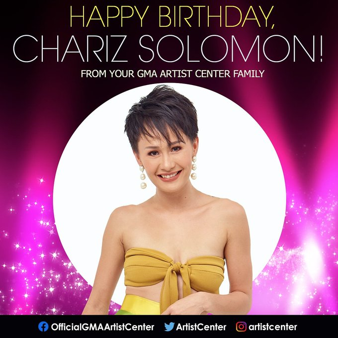 Happy Birthday to star and co-host, Chariz Solomon! 