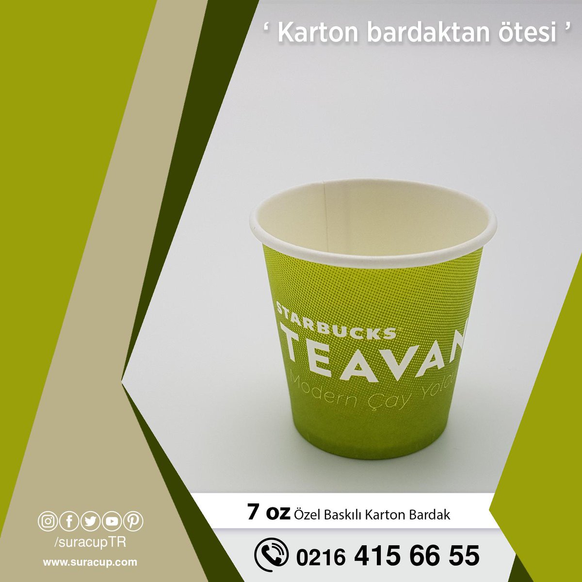 Daha Fazla Bilgi ve Tüm sorularınız için suracup.com veya +90 216 415 66 55 'li Numaradan Bizimle İletişime Geçebilirsiniz.
#kartonbardak #kagıtbardak #baskılıkartonbardak
