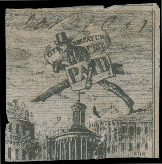 ParadiseVStamp's tweet photo. In our #F505 Sale! Open now,Ends Aug.23rd 1pm EDT
D.O. BLOOD & Co., PHILADELPHIA, PA., 1845, (3c) BLACK ON GRAYISH UNUSED, #15L4,faults incl. two small holes, still a genuine example of a scarce local
#Stamps #timbres #sellos #briefmarken #francobolli
https://t.co/IzvgJBiDLe https://t.co/v1NgaPXWGw