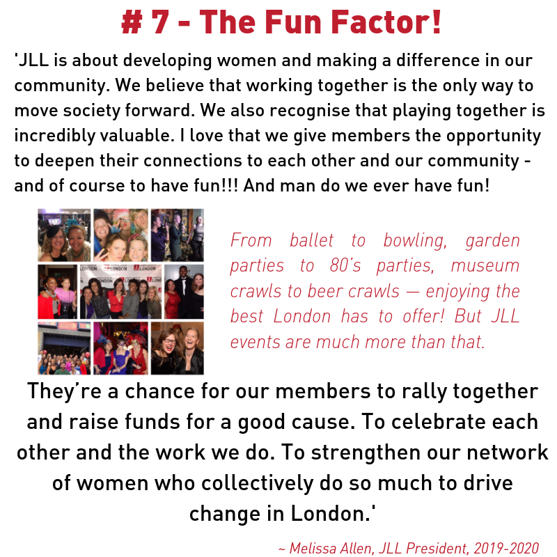 JrLeagueLondon's tweet photo. #35cheersfor35yearsofJLL π€πCelebration Reason 7: The Fun Factor! Our events are FUN while developing our leadership and serving the community. #joinjrleaguelondon to be a #JLLcatalysts4change in #London!
.
#happy35thJLL #thisJLLcan #juniorleague #leadership #volunteer https://t.co/L46ltNS2kr