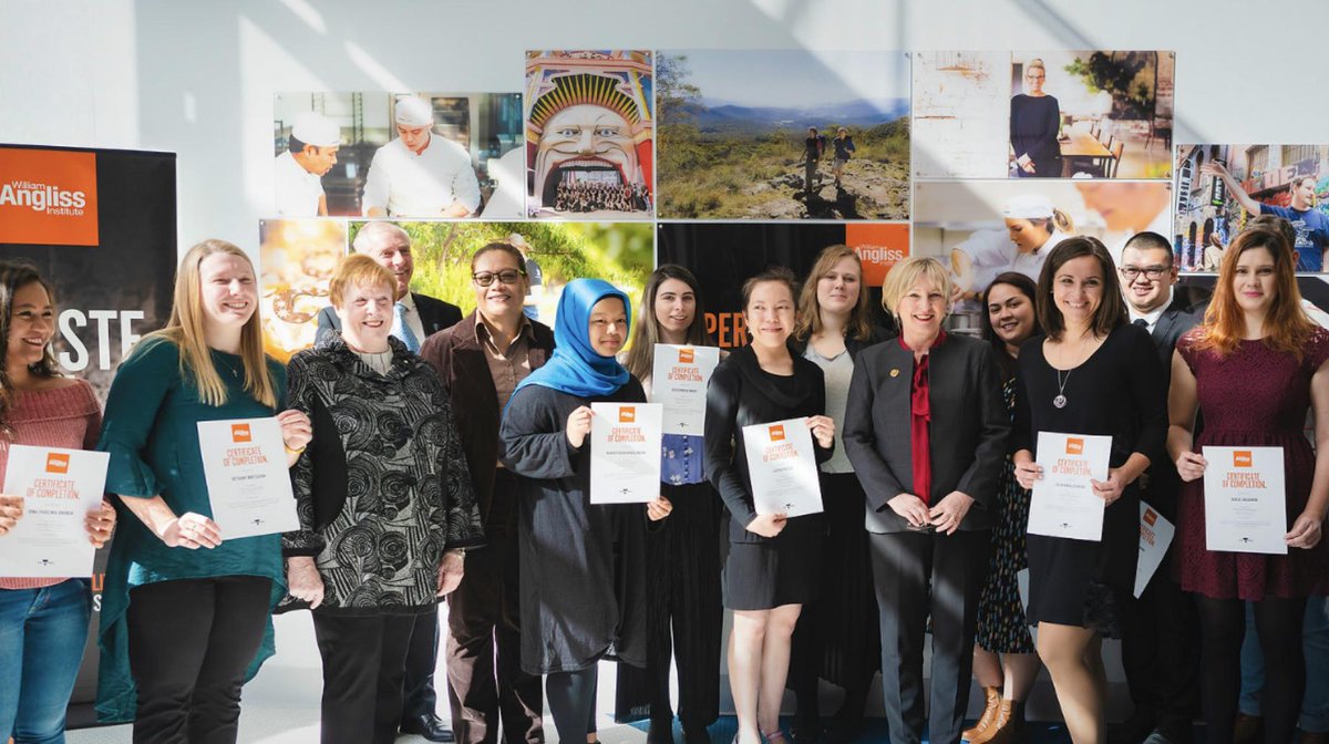 Today we welcomed The Hon. <a href="/GayleTierney/">Gayle Tierney MP</a> MP, Minister for Training and Skills and Higher Education to Angliss, and together we congratulated students completing a Certificate III in Hospitality or a Certificate III in Tourism.