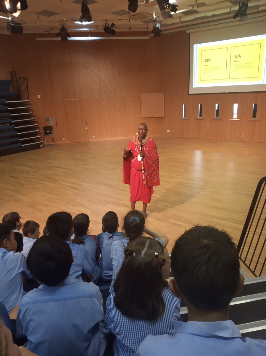 It's not every day you get to meet Maasai Warriors and famous Ted Talkers! We are so lucky to have had The Elephant Society come and pay us a visit today - please ask your children about what they learnt. #lionlights #interactions #internationalism