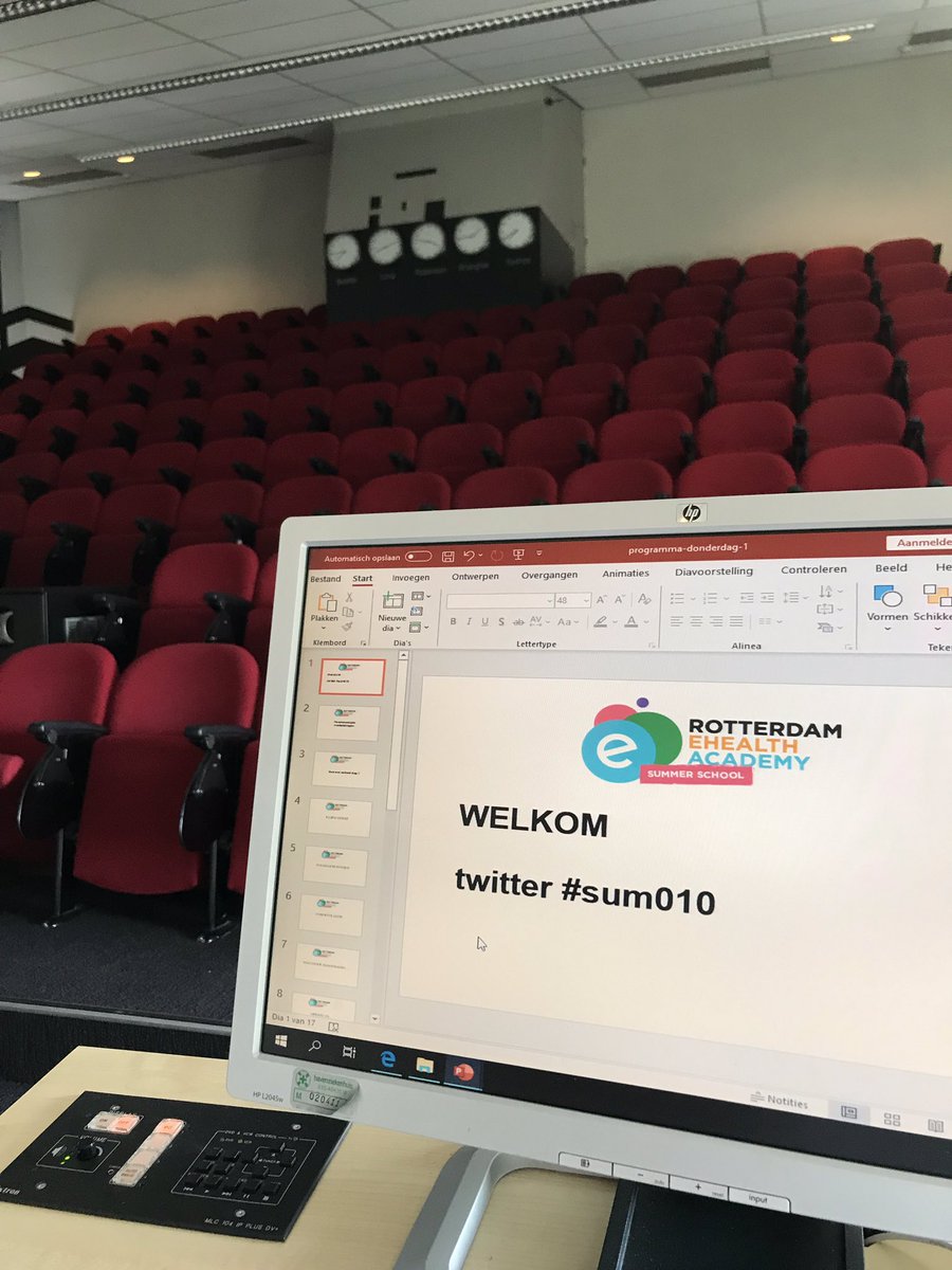 walhog's tweet photo. Nog een half uur en dan start de allereerste #ehealth Summer school in #havenpolikliniek in #rotterdam #sum010 https://t.co/ZR66jlkTUk