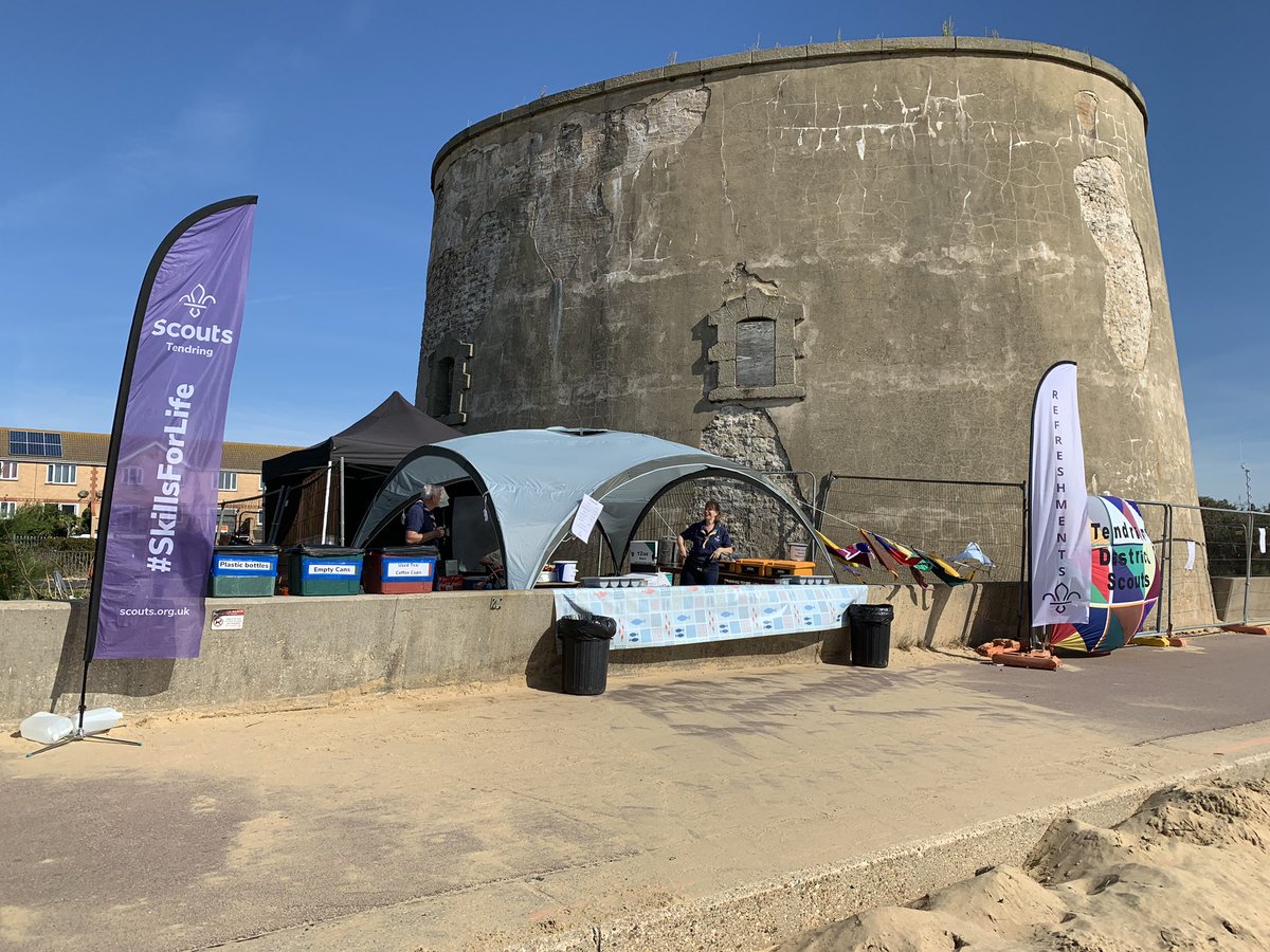 Come and see us by the Martello tower <a href="/ClactonAirshow/">Essex Sunshine Coast - Home of Clacton Airshow</a> for all your refreshments #SkillsForLife <a href="/essexscouts/">Essex Scouts</a>
