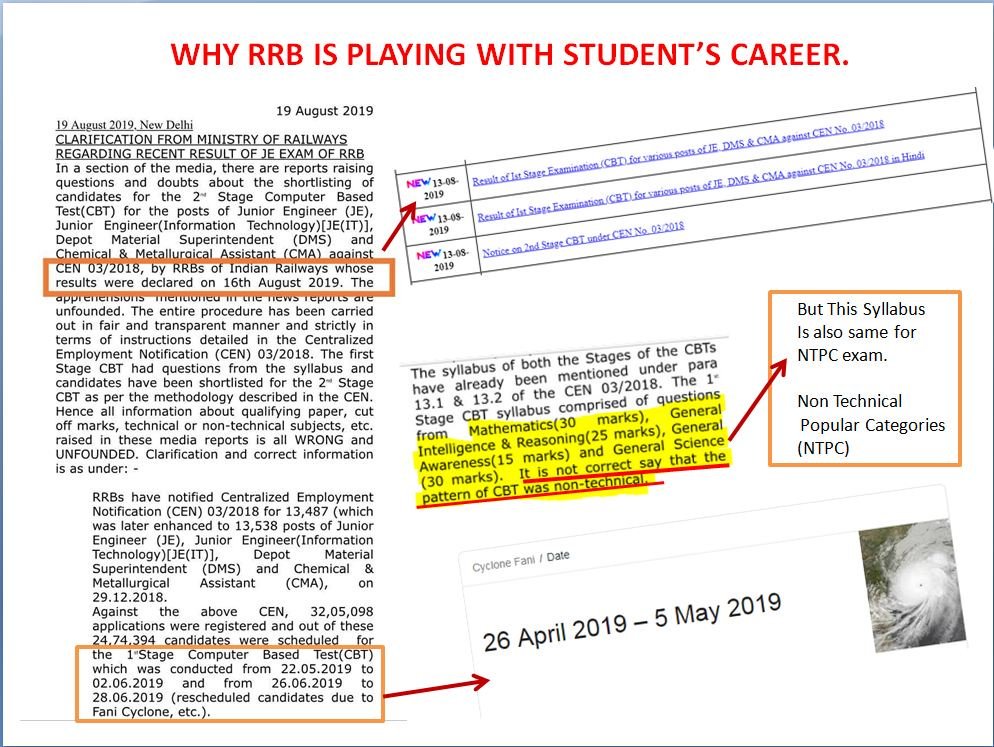soumya475's tweet photo. Rubbish Recruitment Board!!!
#rrbjeunfairresult
#rrbjetechprotest
#RRBJecbt1
Even they are unable to produce us a valid clarification!
Shame on you RRB...
#rrbjeunfairresult
#RRB_JE_UNFAIR_RESULT
#rrbjetechprotest
#rrbjeinjustice https://t.co/8satUDBclJ