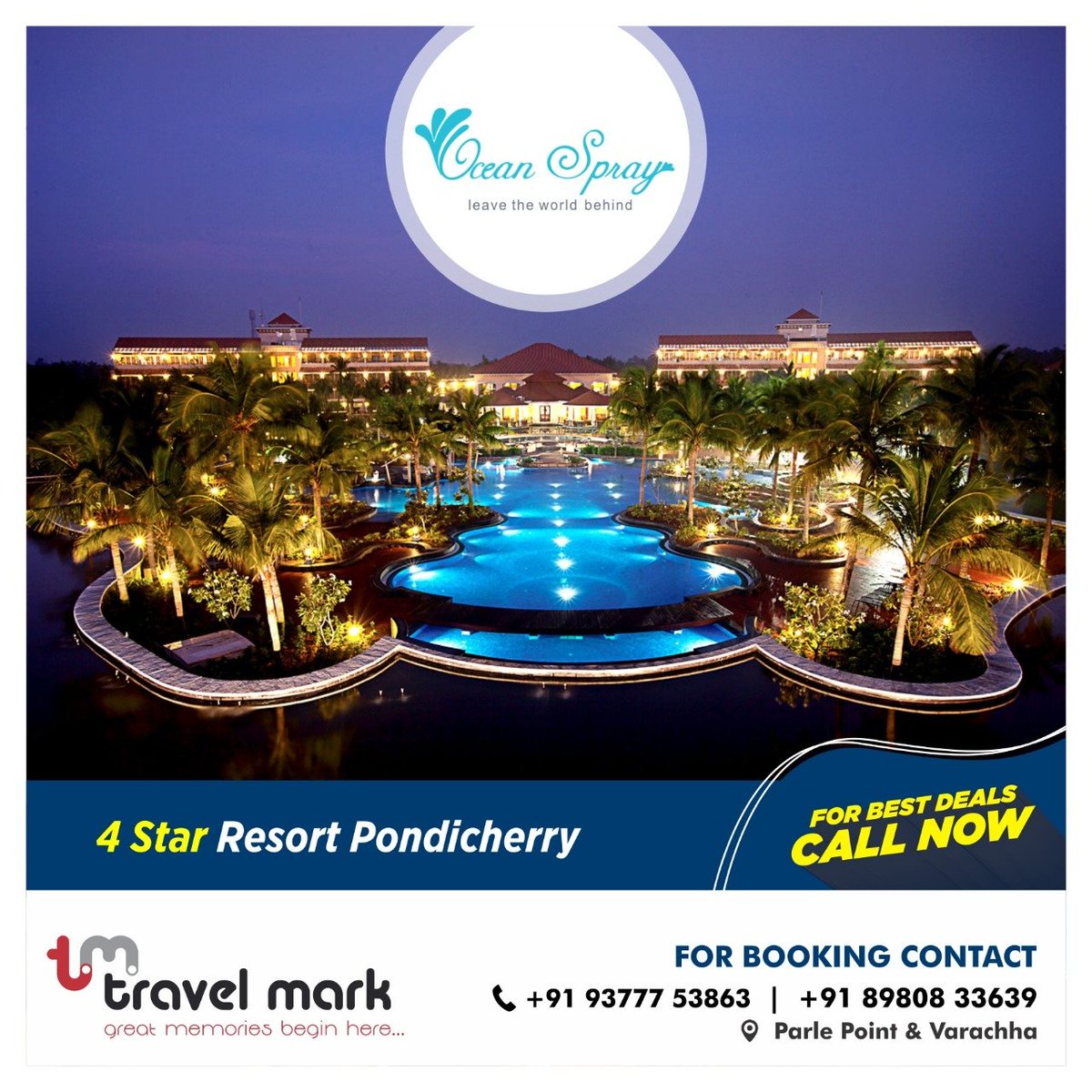 TravelMarkIndia's tweet photo. Travel Mark offers the best time In luxuries Resort!
Stay in the Four &amp; Five Star Resort and enjoy your getaway!
Book your travel today with Travel Mark!
#Travel #travelblogger #toursandtravel #traveltours #travelling #travelgram #travelholic #travelmark https://t.co/2XKsvwxoBx