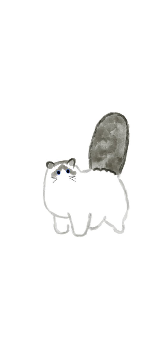 お菓子パーラー En Twitter 今日は水彩のねこさんです イラスト Iphone スマホ 壁紙 ネコ ねこ Cat 画像 猫 ホーム画面 Drawing Illust