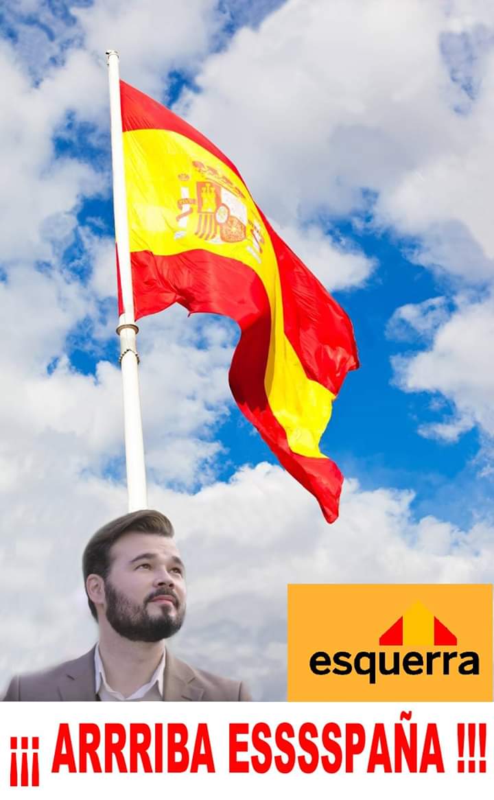 Buenos días Catalunya,hace mucho tiempo, que estamos demostrando, nuestro gran amor por la Puta🇪🇸ÑA‼️,amamos éste gran estado 🇪🇸 ñol, lo amamos tanto que a partir de ahora, vamos a cantar el CARA AL SOL, Y VIVA 🇪🇸ÑA y olé, orgulloso de ser un Putoñordo 💃💃
 Viva la putaña 💃 🎉
