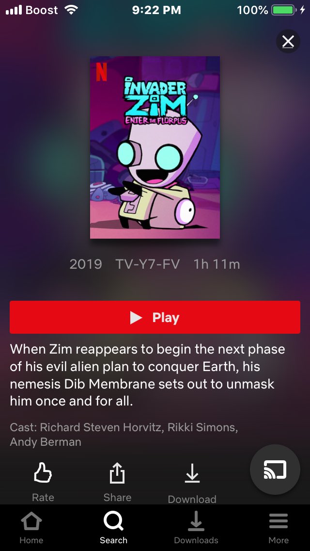 demoncat696's tweet image. Invader zim the movie so funny #Netflix