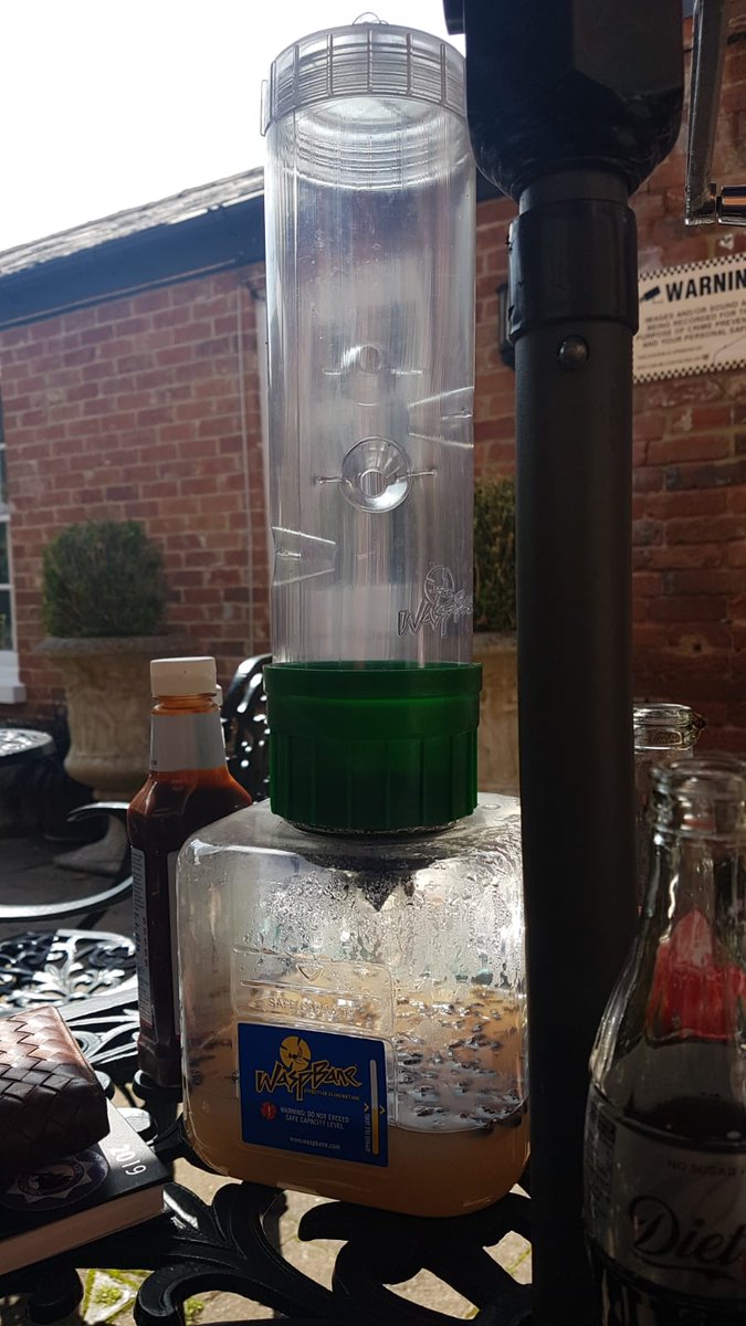 a2bpestcontrol's tweet photo. Popped in yesterday to check on a few clients following recent treatments. One is a cafe, so needs to do all it can to protect clients (luckily no stings this year)! I must say these wasp traps are brilliant! And they work! #followupservice #aftercare #professional #pestcontrol https://t.co/BUpUqDctzL