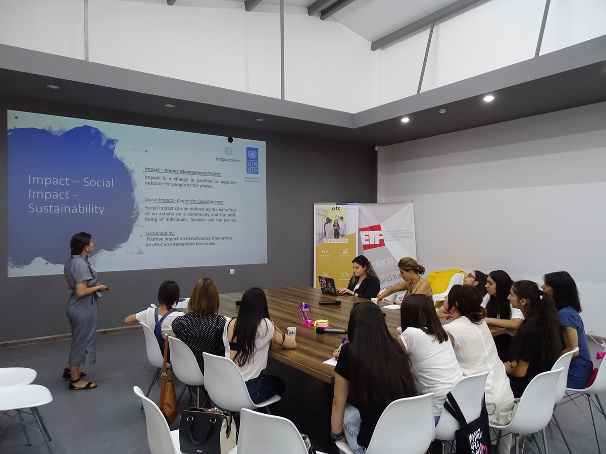 impactaimVA's tweet photo. 👩ImpactAim's #ACC5 participants are getting ready for #DriveTowards5 event, making sure their ideas are in line with the #SDGs.
🚀Wanna hear them pitching on August 27th? Register here https://t.co/yovDMNK74X
@UNDPArmenia @unicefarmenia @ArmeniaSDGLab @IstcArmenia
#tech4women https://t.co/cf9V9wxYyC