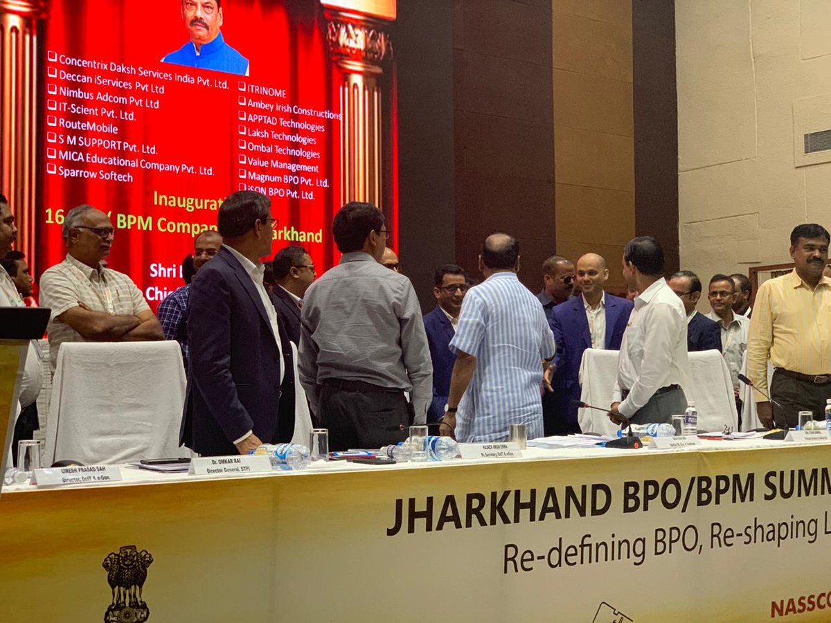 BPOBPM's tweet photo. Witness the new beginning of Modern Jharkhand with the Inauguration of 15+ BPO/BPM companies.
@ITDept_JH @StpiRanchi @dasraghubar https://t.co/20BGk4DBfX