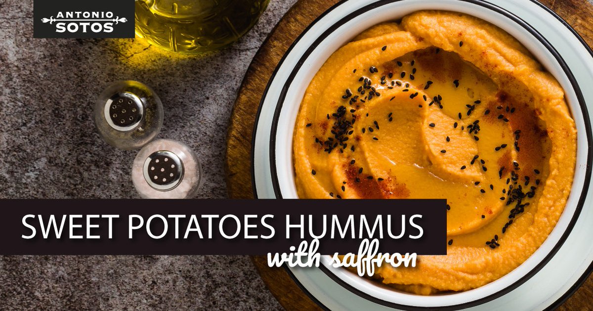 Antonio_Sotos's tweet photo. Saffron sweet potato hummus, a healthy and easy to make snack #cookingwithsaffron #saffron https://t.co/HhUJlUK0so https://t.co/mRk6Gy6lNg