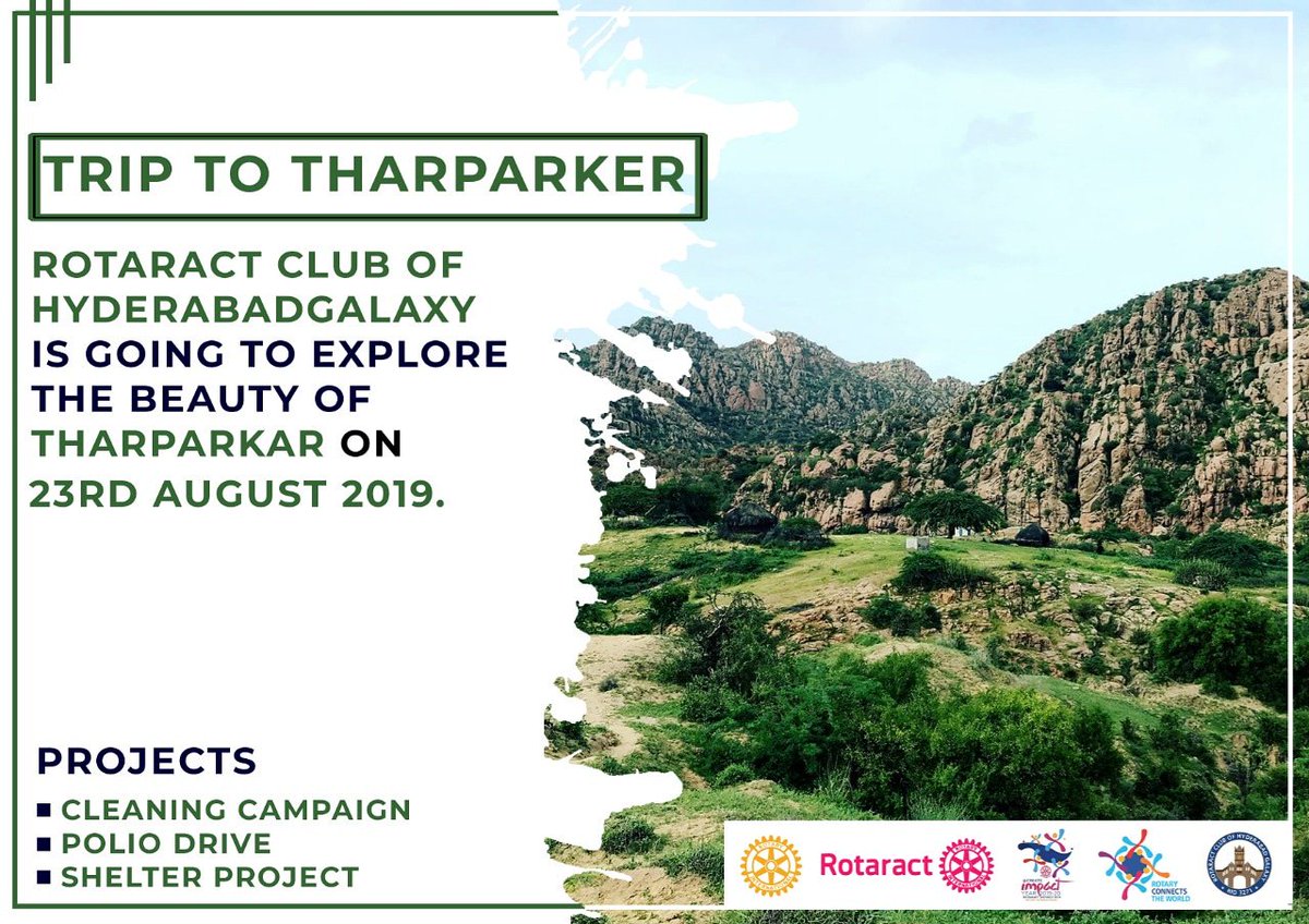 rachydgalaxy's tweet photo. RACH is going on awful trip to Thar in order to explore its beauty, Community and Culture. 
Projects: 
Polio Campaign, Shelter Drive and Clean Drive!. 
#ServicethroughFellowship #TharparkarSindh #BeautyofThar #rotaryinternational #Rotaract3271 #createimpact https://t.co/uKPiVZGMGS
