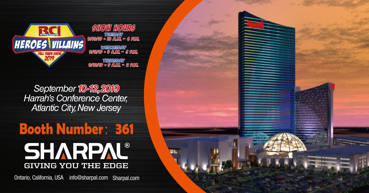 Sharpalcorp's tweet image. Are you getting ready to go to the #BCI fall trade show in New Jersey? Let's meet at Booth 361 to have a further talk with #Sharpal team. See you there!