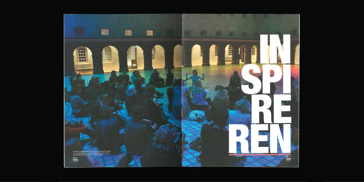 Een bijzonder beeld: Liesbeth van der Pol demonstreert in 2012 het effect van de akoestische vloer in Het Scheepvaartmuseum Amsterdam. En inspireren kan zij als geen ander!

uit: BouwVakVrouw, 2019