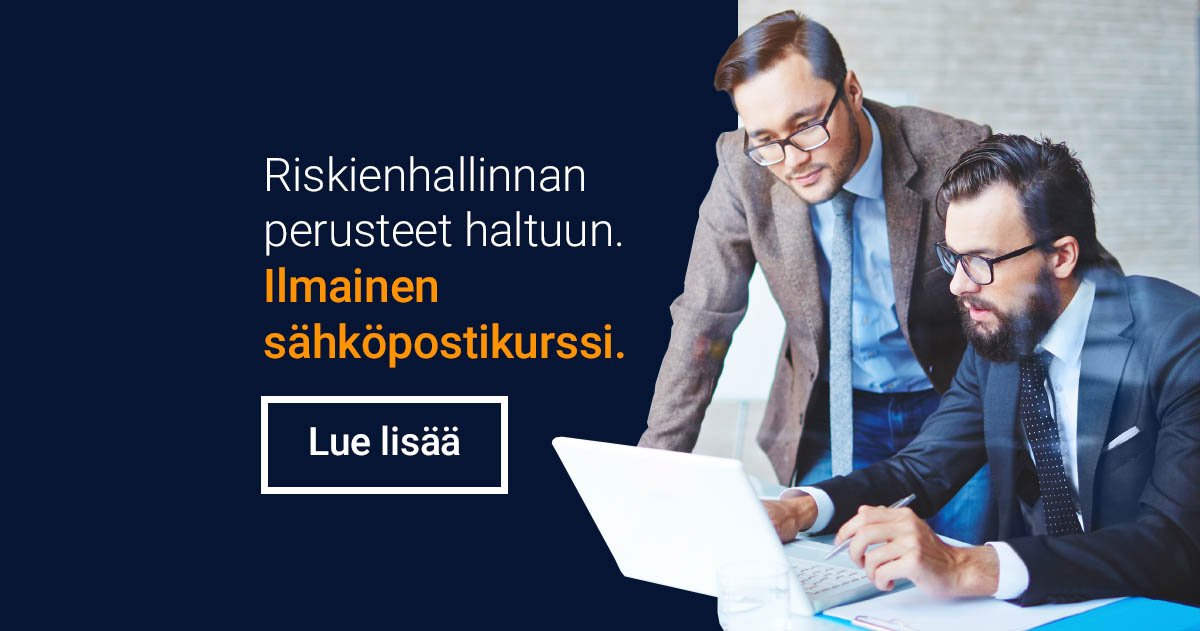 GranitePartners's tweet photo. Kaipaatko tekemistä piteneviin iltoihin?
Graniten ilmaisen sähköpostikurssin avulla otat riskienhallinnan perusteet haltuun helposti. Lue lisää ja ota riskienhallinta helposti haltuun: https://t.co/kz6K2NH49N. #riskienhallinta #opiskelu #kehittyminen https://t.co/Af3dYHA109