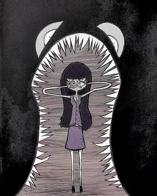 自分を殺してギリギリで生きてる
#illustration #art #duh #design #drawing #sketch 