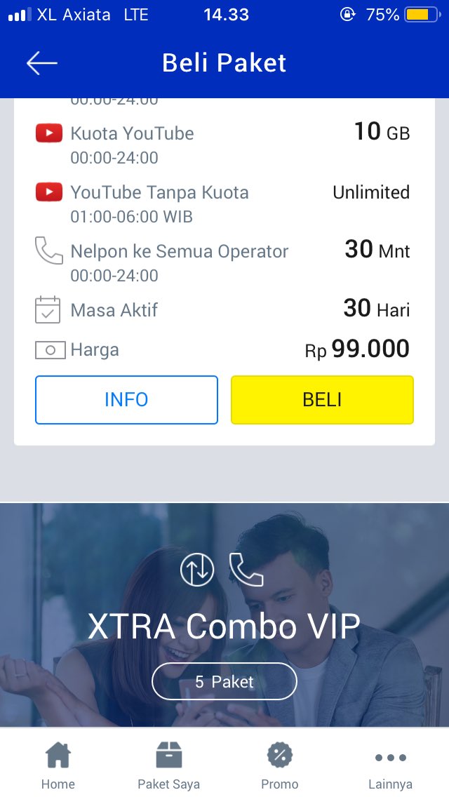 adiprill's tweet photo. @myXL Saya sudah paketan paket Xtra combo tapi tetap tampilan untuk membeli Xtra kuota tidak ada https://t.co/DsRSk5Ycq9