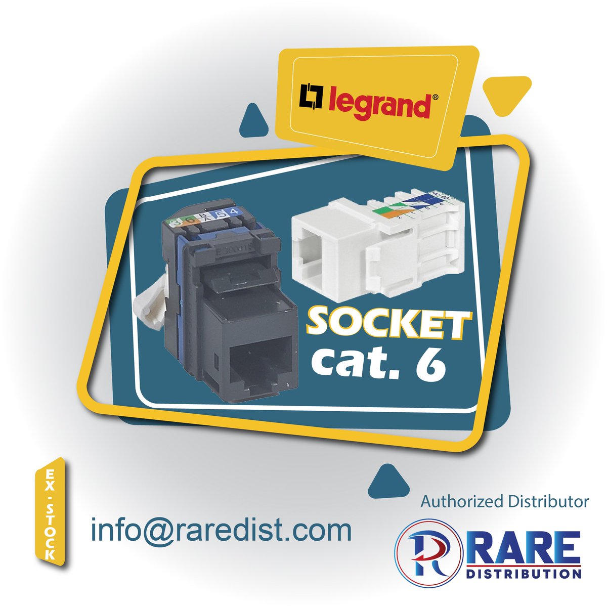 RareDist's tweet photo. SOCKET LCS² - CATEGORY 6 - UTP - FAST CONNECTION
#legrand #raredistribution #legrandqatar #legrandcabling #legranddistribution #datacenter #fibersolution #CATEGORY6
#SOCKET #FASTCONNECTION #UTP
@Legrand_IN @Legrand_CCB @LegrandUK @AeLegrandgulf @legrandgulf https://t.co/V0C8H4A14n